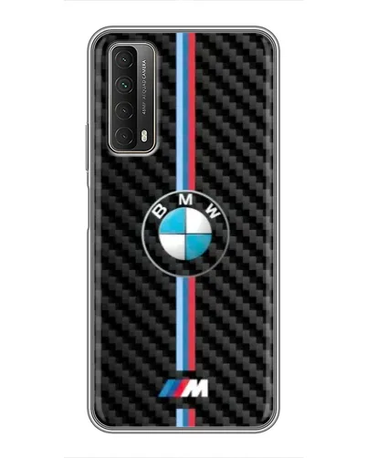 Чехол для Huawei P Smart 2021 с картинкой «Эмблема BMW и карбон» Чехол для Huawei P Smart 2021 с картинкой «Эмблема BMW и карбон»