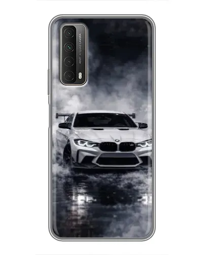 Чехол для Huawei P Smart 2021 с картинкой «BMW сквозь туман» Чехол для Huawei P Smart 2021 с картинкой «BMW сквозь туман»