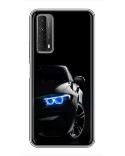 Чохол для Huawei P Smart 2021 з картинкою «BMW — нічний погляд»