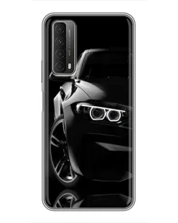 Чохол для Huawei P Smart 2021 з картинкою «Чорна BMW — профіль»