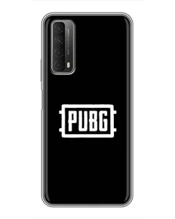 Чехол для Huawei P Smart 2021 с картинкой «Лого BMW — металлический блеск»