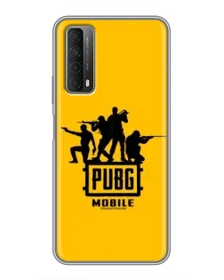 Чехол для Huawei P Smart 2021 с картинкой «BMW M-Power — карбон»