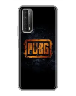 Чехол для Huawei P Smart 2021 с картинкой «PUBG — золотой логотип»