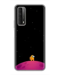 Чехол для Huawei P Smart 2021 с картинкой «Одинокий герой на планете»