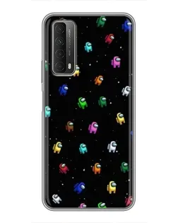 Чехол для Huawei P Smart 2021 с картинкой «Экипаж Among Us»