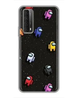 Чехол для Huawei P Smart 2021 с картинкой «Космический паттерн Among Us»