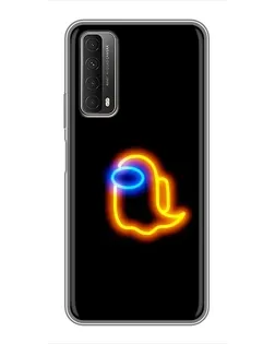 Чехол для Huawei P Smart 2021 с картинкой «Among Us неоновое сияние»