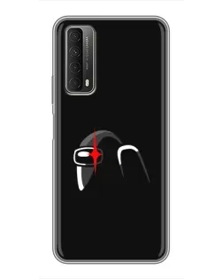 Чехол для Huawei P Smart 2021 с картинкой «Among Us шлем»