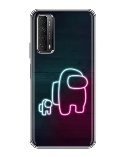 Чехол для Huawei P Smart 2021 с картинкой «Among Us неон-арт» Чехол для Huawei P Smart 2021 с картинкой «Among Us неон-арт»