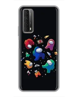 Чехол для Huawei P Smart 2021 с картинкой «Among Us космос»
