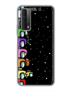 Чехол для Huawei P Smart 2021 с картинкой «Команда Among Us»