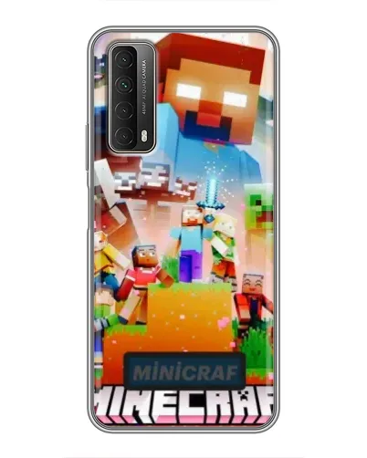Чехол для Huawei P Smart 2021 с картинкой «Minecraft герои игры» Чехол для Huawei P Smart 2021 с картинкой «Minecraft герои игры»