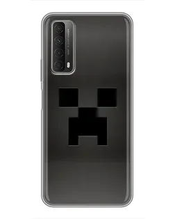 Чехол для Huawei P Smart 2021 с картинкой «Черный крипер градиент»