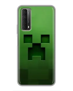 Чехол для Huawei P Smart 2021 с картинкой «Крипер микро-дизайн»