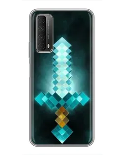 Чехол для Huawei P Smart 2021 с картинкой «Алмазный меч неон»