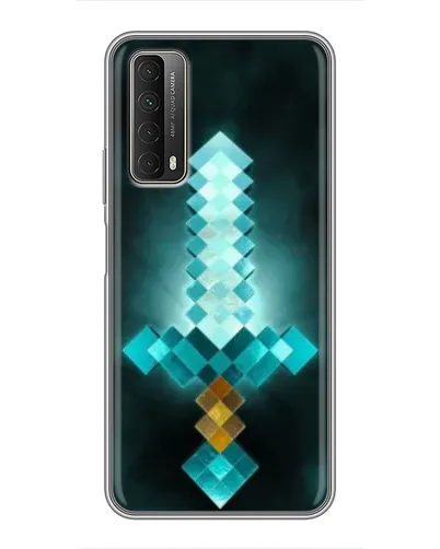 Чехол для Huawei P Smart 2021 с картинкой «Алмазный меч неон» Чехол для Huawei P Smart 2021 с картинкой «Алмазный меч неон»
