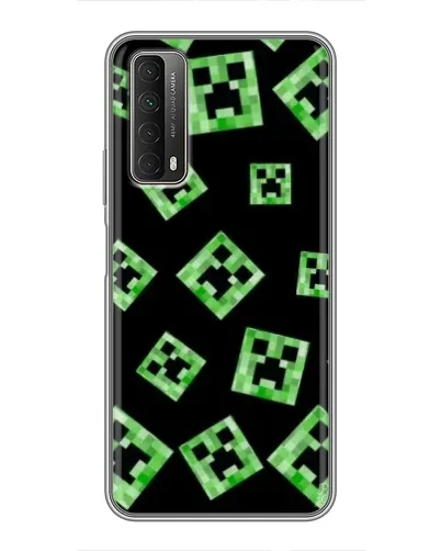 Чехол для Huawei P Smart 2021 с картинкой «Паттерн с криперами» Чехол для Huawei P Smart 2021 с картинкой «Паттерн с криперами»