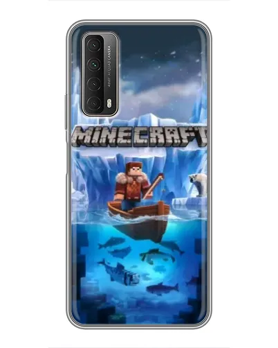 Чехол для Huawei P Smart 2021 с картинкой «Minecraft ледяной мир» Чехол для Huawei P Smart 2021 с картинкой «Minecraft ледяной мир»