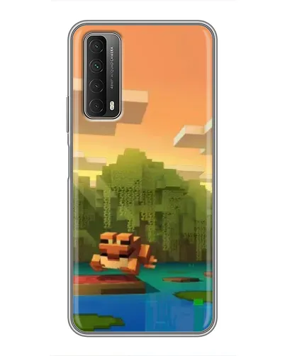 Чехол для Huawei P Smart 2021 с картинкой «Майнкрафт закат солнца» Чехол для Huawei P Smart 2021 с картинкой «Майнкрафт закат солнца»