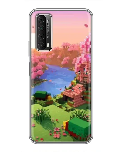Чехол для Huawei P Smart 2021 с картинкой «Розовое дерево Minecraft» Чехол для Huawei P Smart 2021 с картинкой «Розовое дерево Minecraft»