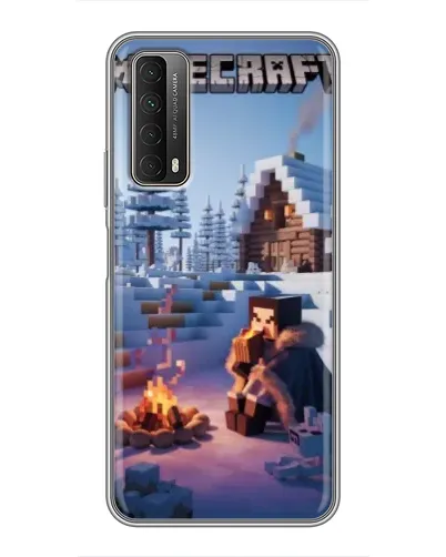 Чехол для Huawei P Smart 2021 с картинкой «Зимний Minecraft» Чехол для Huawei P Smart 2021 с картинкой «Зимний Minecraft»