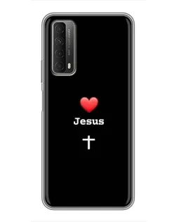 Чохол для Huawei P Smart 2021 з картинкою «Серце - Jesus»