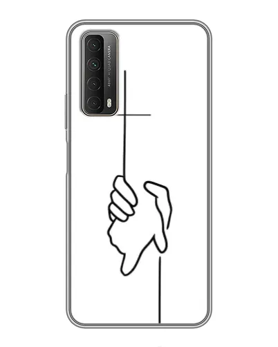 Чехол для Huawei P Smart 2021 с картинкой «Рука держит»