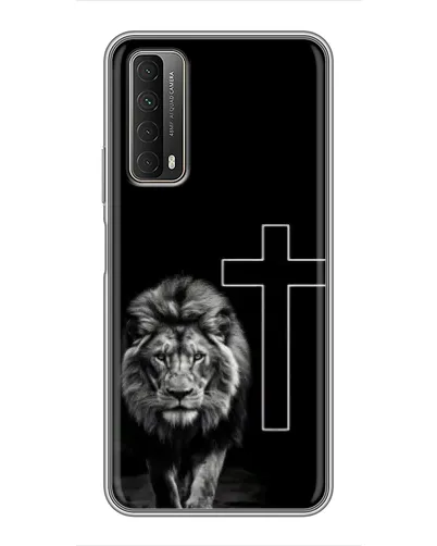 Чехол для Huawei P Smart 2021 с картинкой «Лев и Крест»