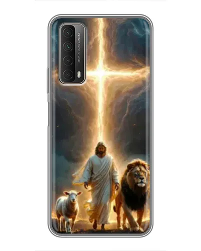 Чехол для Huawei P Smart 2021 с картинкой «Лев Иуды и Свет»