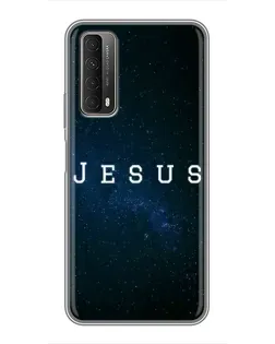 Чехол для Huawei P Smart 2021 с картинкой «Звездное небо Jesus»