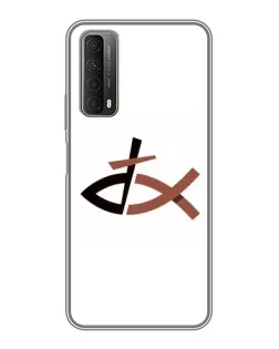 Чехол для Huawei P Smart 2021 с картинкой «Рыба и крест»