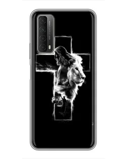 Чехол для Huawei P Smart 2021 с картинкой «Сияющий крест Jesus»