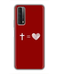 Чехол для Huawei P Smart 2021 с картинкой «Уравнение любви»