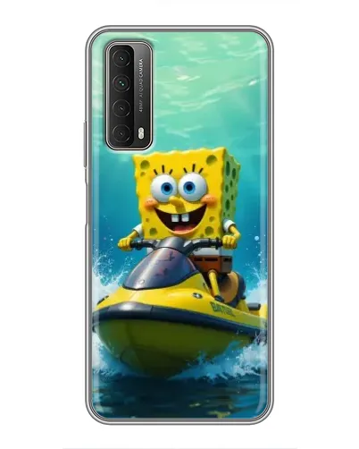 Чехол для Huawei P Smart 2021 с картинкой «Спанч Боб на гидроцикле» Чехол для Huawei P Smart 2021 с картинкой «Спанч Боб на гидроцикле»
