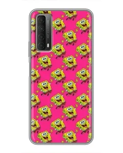 Чехол для Huawei P Smart 2021 с картинкой «Розовый паттерн»
