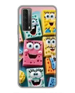 Чехол для Huawei P Smart 2021 с картинкой «Цветные губки»