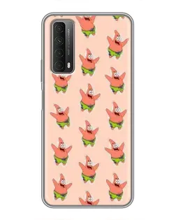 Чехол для Huawei P Smart 2021 с картинкой «Патрик Стар паттерн»