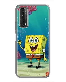 Чехол для Huawei P Smart 2021 с картинкой «Подводный привет»