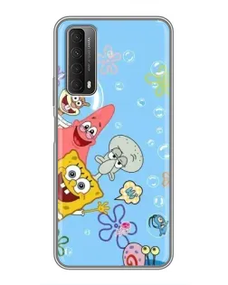 Чехол для Huawei P Smart 2021 с картинкой «Веселые пузырьки»