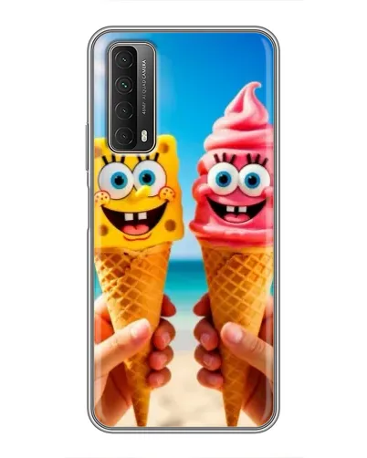 Чехол для Huawei P Smart 2021 с картинкой «Спанч Боб мороженое» Чехол для Huawei P Smart 2021 с картинкой «Спанч Боб мороженое»
