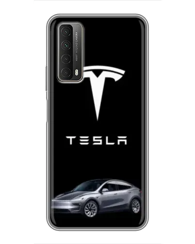 Чехол для Huawei P Smart 2021 с картинкой «Tesla Model Y» Чехол для Huawei P Smart 2021 с картинкой «Tesla Model Y»