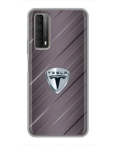 Чехол для Huawei P Smart 2021 с картинкой «Металлическая текстура Tesla» Чехол для Huawei P Smart 2021 с картинкой «Металлическая текстура Tesla»