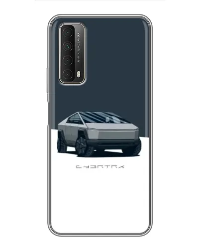 Чехол для Huawei P Smart 2021 с картинкой «Серебристый Cybertruck Tesla» Чехол для Huawei P Smart 2021 с картинкой «Серебристый Cybertruck Tesla»