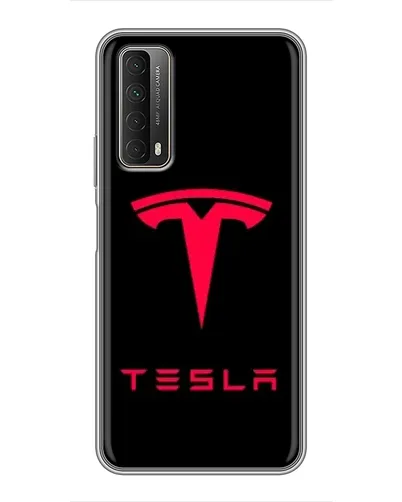 Чехол для Huawei P Smart 2021 с картинкой «Tesla Red Logo» Чехол для Huawei P Smart 2021 с картинкой «Tesla Red Logo»