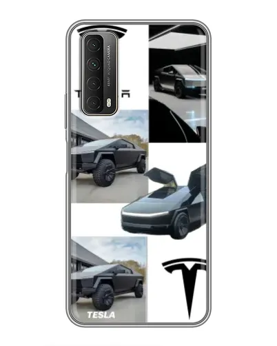 Чехол для Huawei P Smart 2021 с картинкой «Коллаж Cybertruck Tesla» Чехол для Huawei P Smart 2021 с картинкой «Коллаж Cybertruck Tesla»