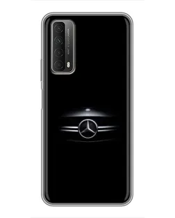 Чехол для Huawei P Smart 2021 с картинкой «Mercedes — абстрактные линии»