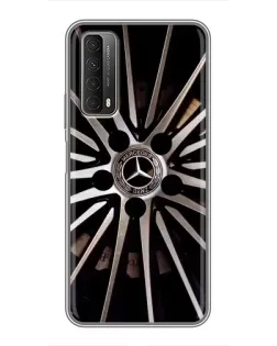 Чехол для Huawei P Smart 2021 с картинкой «Диск Mercedes»