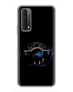 Чохол для Huawei P Smart 2021 з картинкою «Салон Audi — кермо»