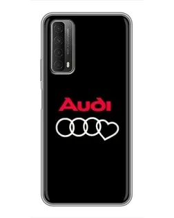 Чехол для Huawei P Smart 2021 с картинкой «Логотип Audi Heart»