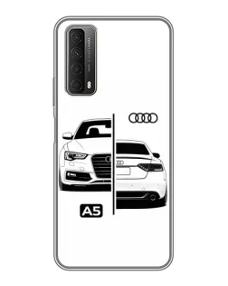 Чехол для Huawei P Smart 2021 с картинкой «Audi — контрастный дизайн»